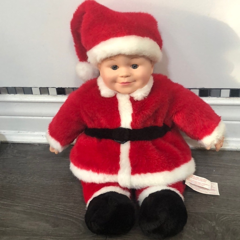 Anne Geddes baby Christmas Santa doll 2000